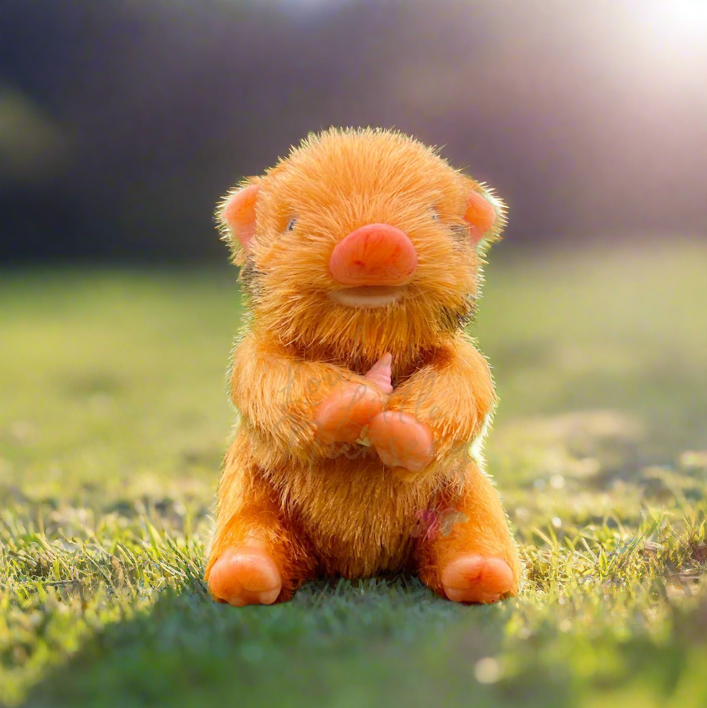 Miniature Silicone Sitting Piglets