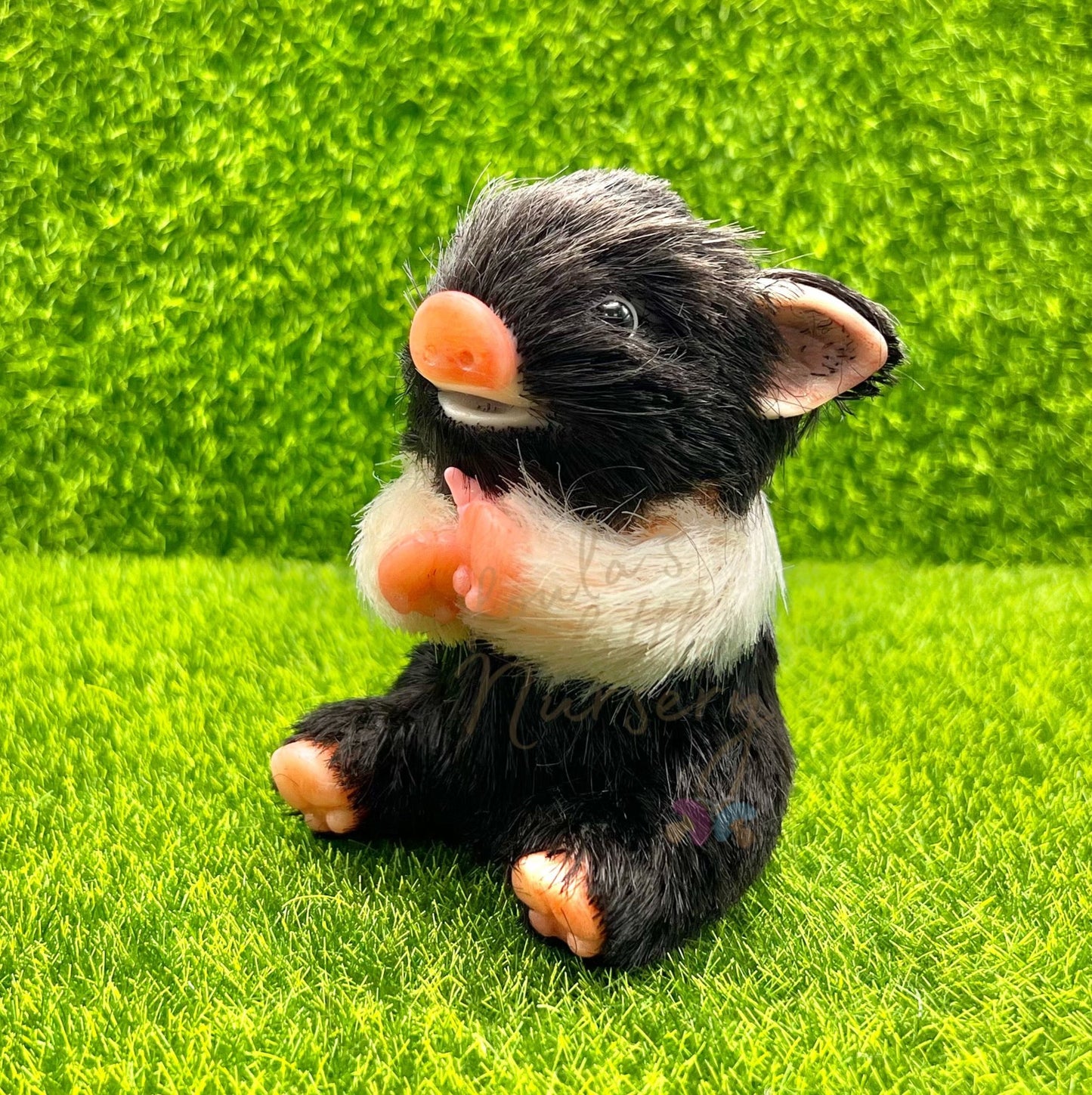 PRE ORDER Sitting Oreo Biscuit Piglet Holding Milk Bottle