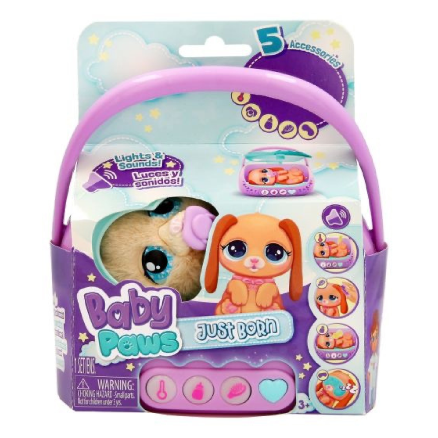 Baby Paws Just Born Puppy - 15cm Interactive Puppy