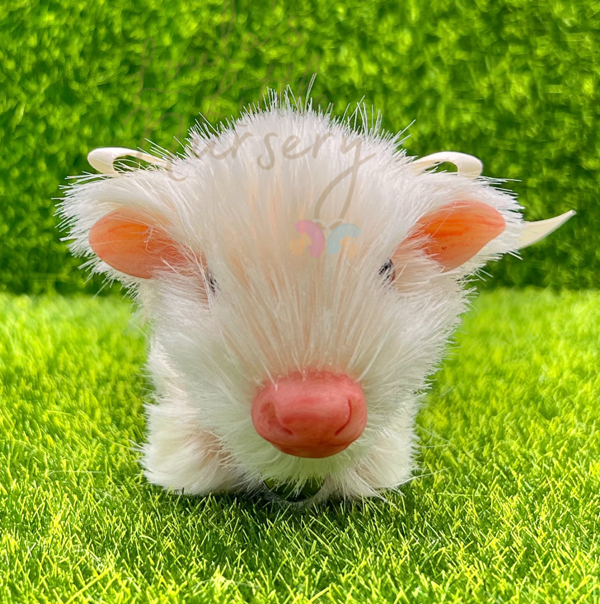 Marshmallow The Charolais Silicone Cow