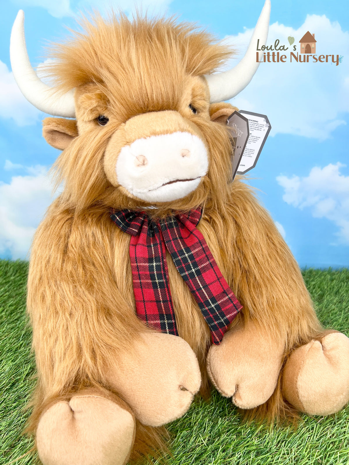 Angus the Highland Cow – Suki Silver Tag® Bear