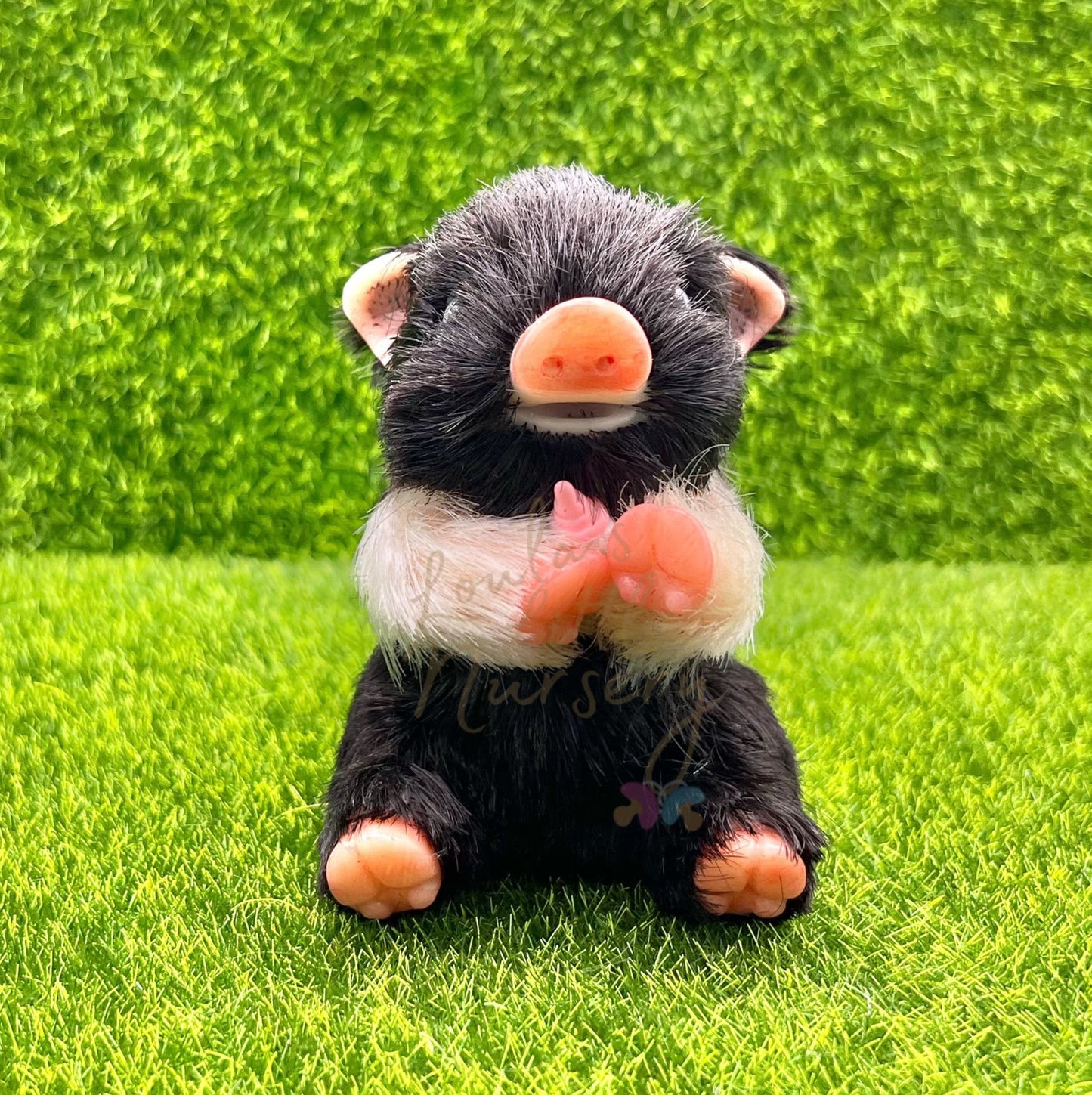 PRE ORDER Sitting Oreo Biscuit Piglet Holding Milk Bottle