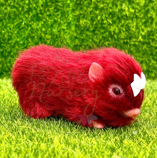 Red Rose Baby Piglet In Easter Egg - Teeny Weenie Babies Collection®