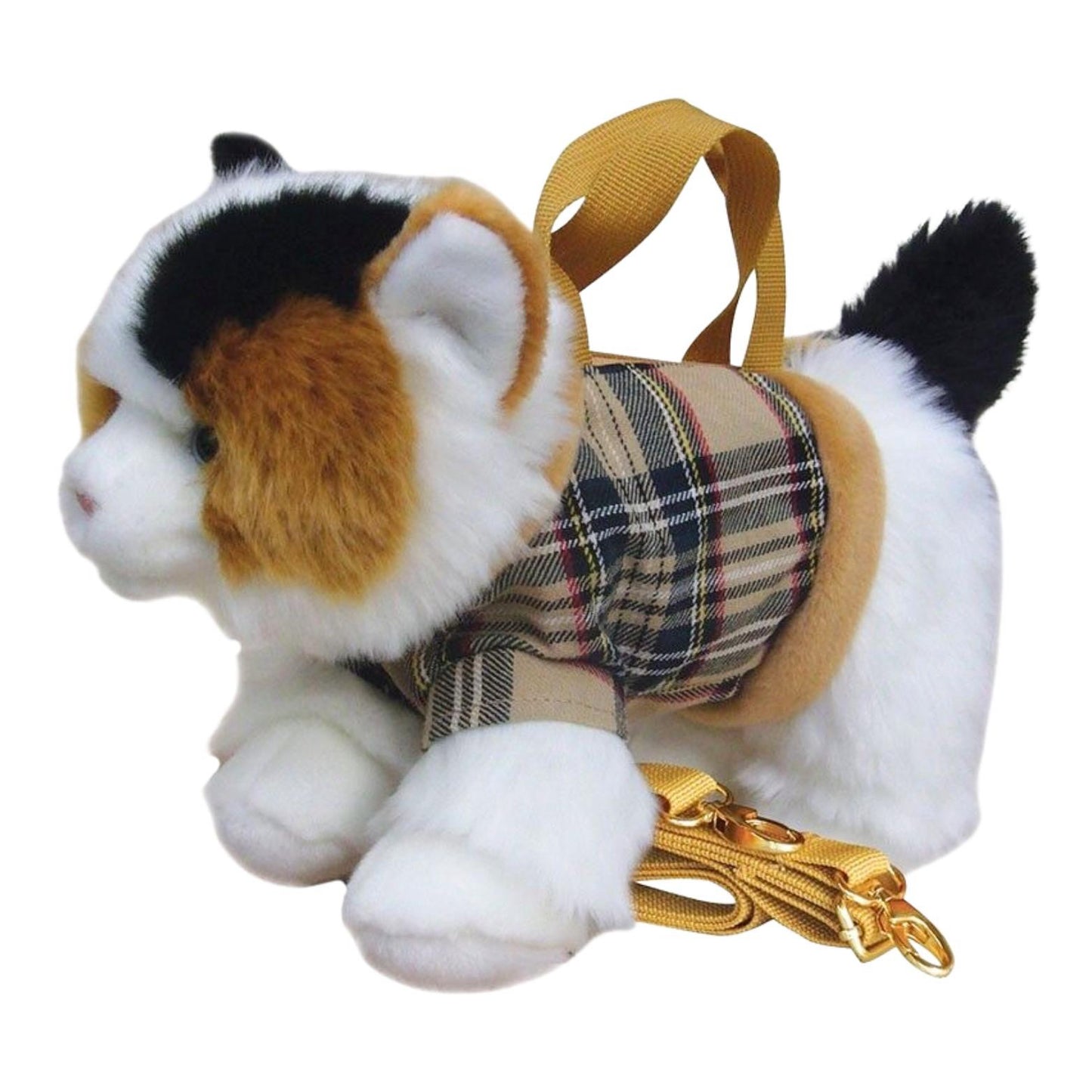 Faithful Friends Tortie Cat Plush Bag
