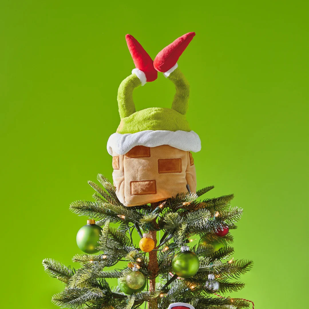 Dr Seuss Plush Christmas Tree Topper - The Grinch in a Chimney