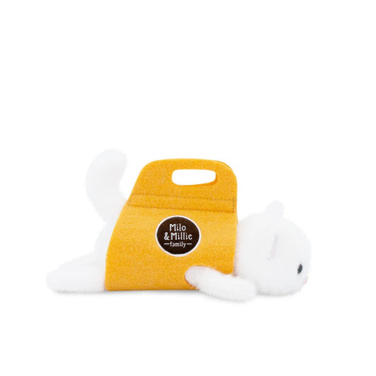White Fur Kitten Plush - Orange Toys Milo & Millie Family