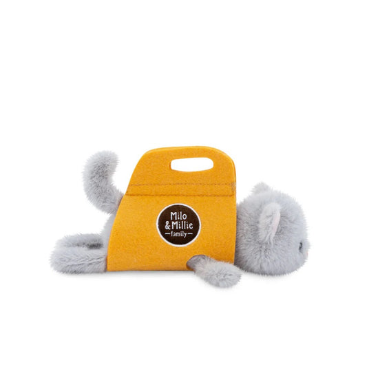 Grey Fur Kitten Plush - Orange Toys Milo & Millie Family