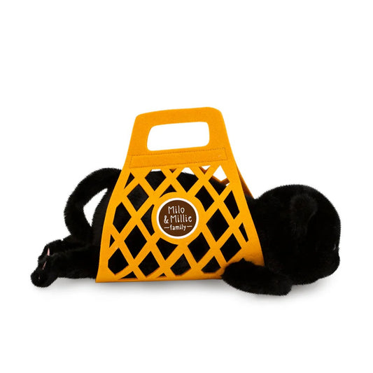 Milo The Black Cat Plush (35cm & 56cm) - Orange Toys Milo & Millie Family