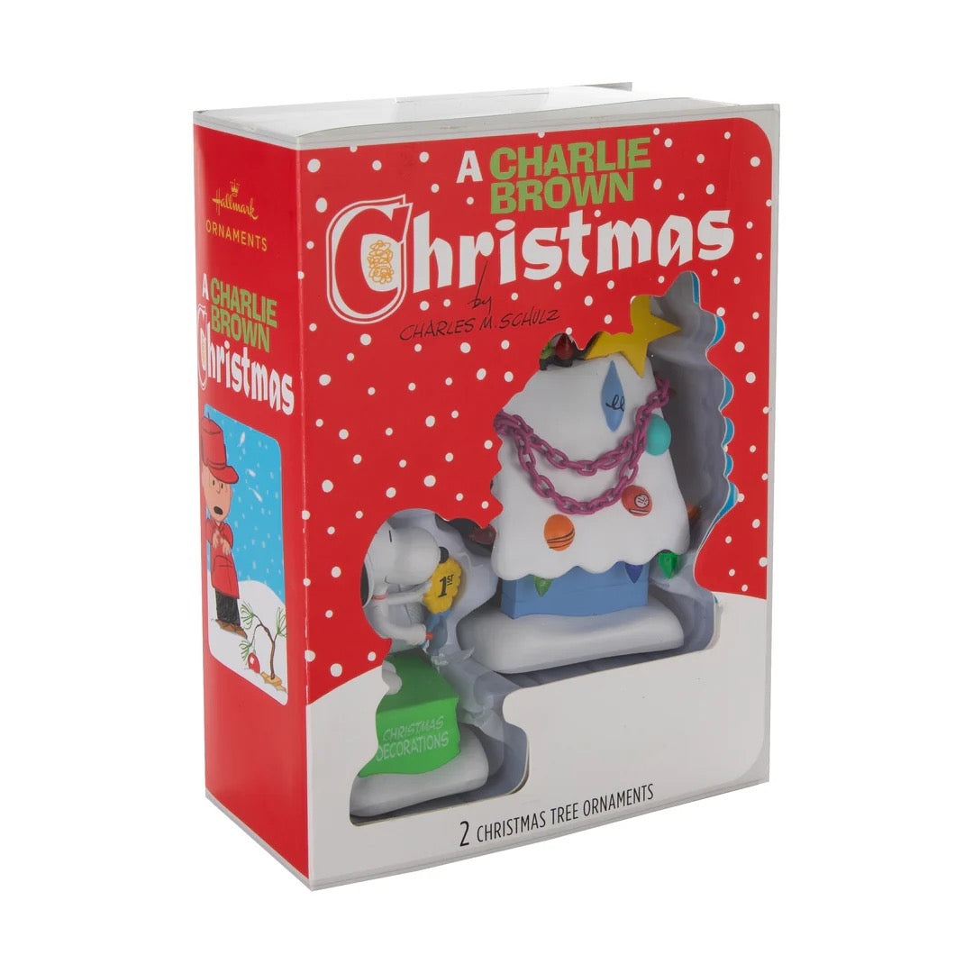 Storied Moments PEANUTS™ Ornaments - Set of 2 - SNOOPY & Doghouse