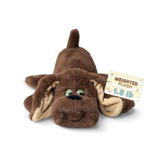 Pound Puppies Brown Fur Weighted Snuggles Plush