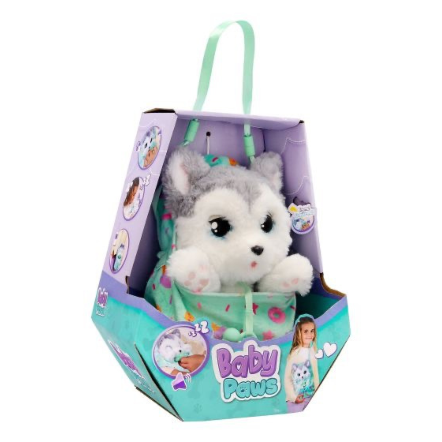 Baby Paws Husky - 40cm Interactive Puppy Plush