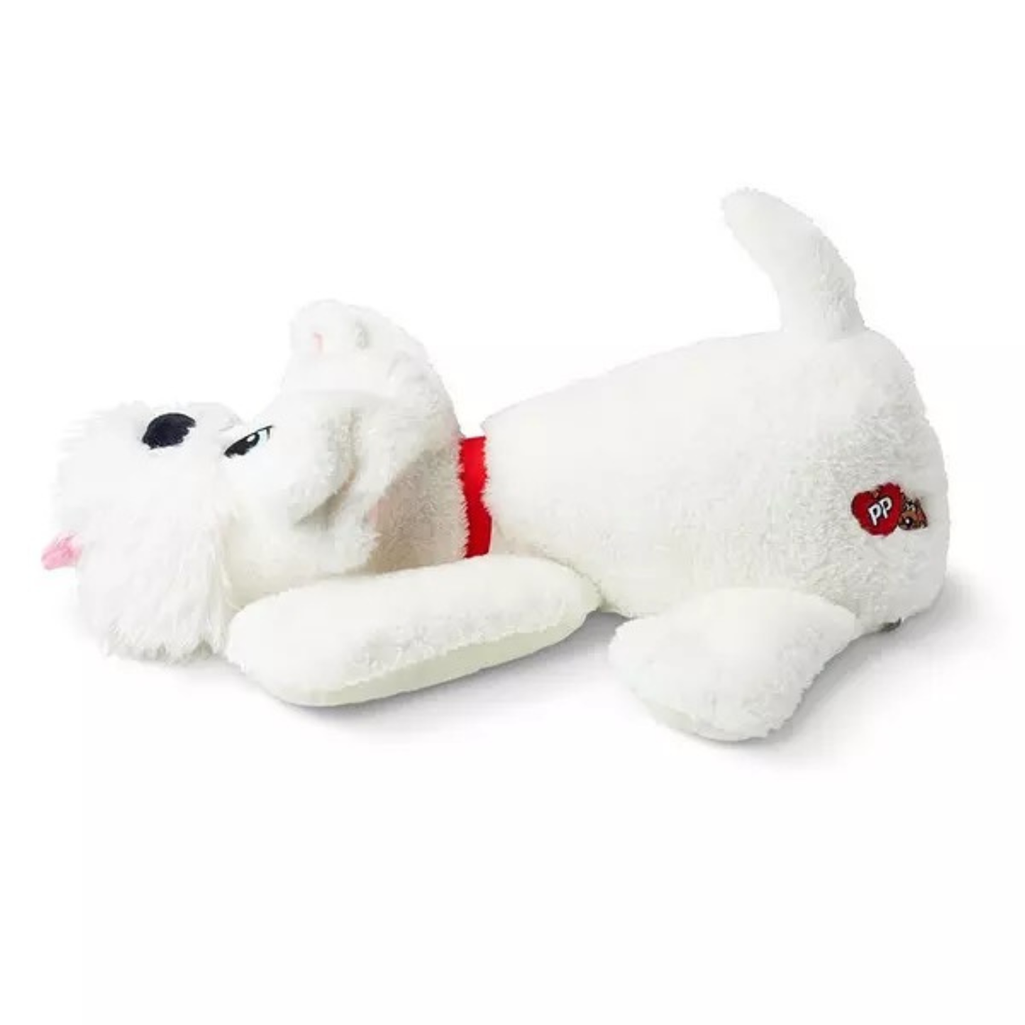 Pound Puppies White Fur Weighted Snuggles Plush