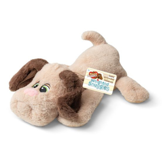 Pound Puppies Tan Fur Weighted Snuggles Plush
