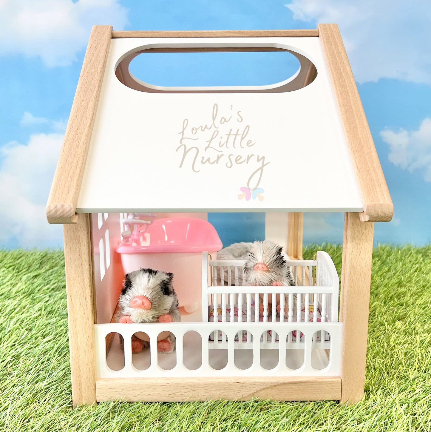 Luxury Wooden Silicone Animal House