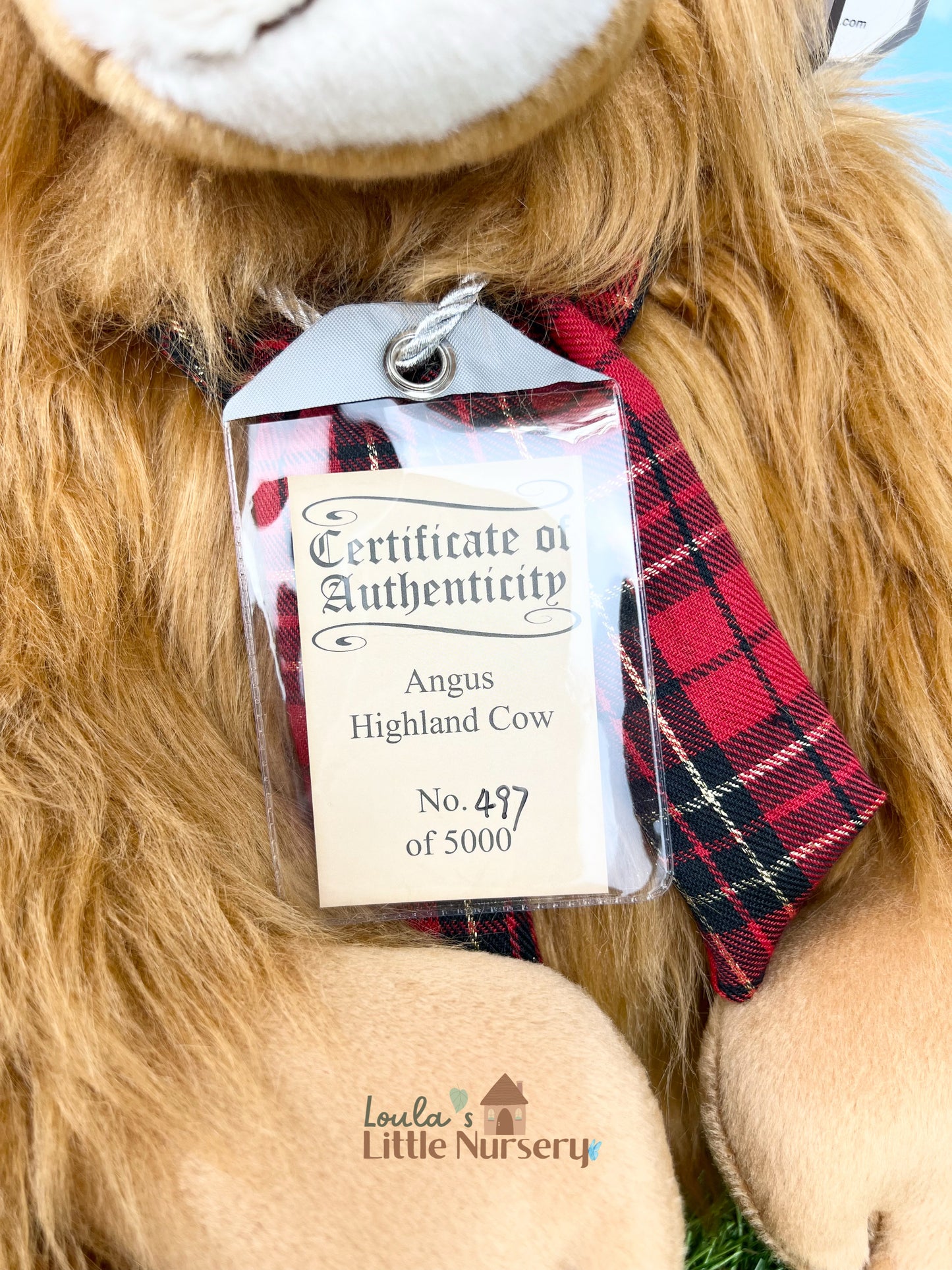 Angus the Highland Cow – Silver Tag® Bear