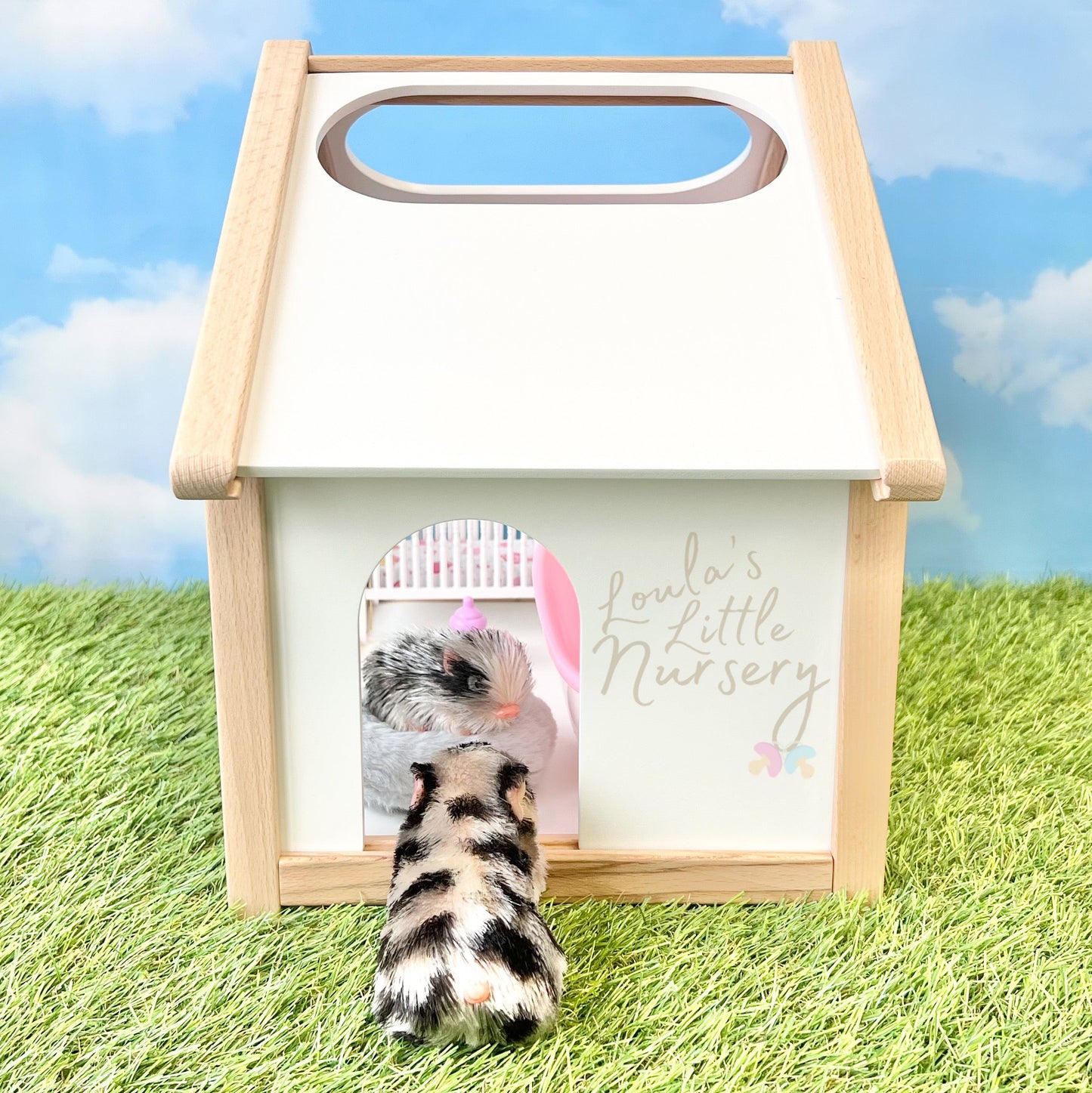 Luxury Wooden Silicone Animal House