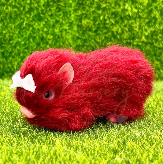 Red Rose Baby Piglet In Easter Egg - Teeny Weenie Babies Collection®