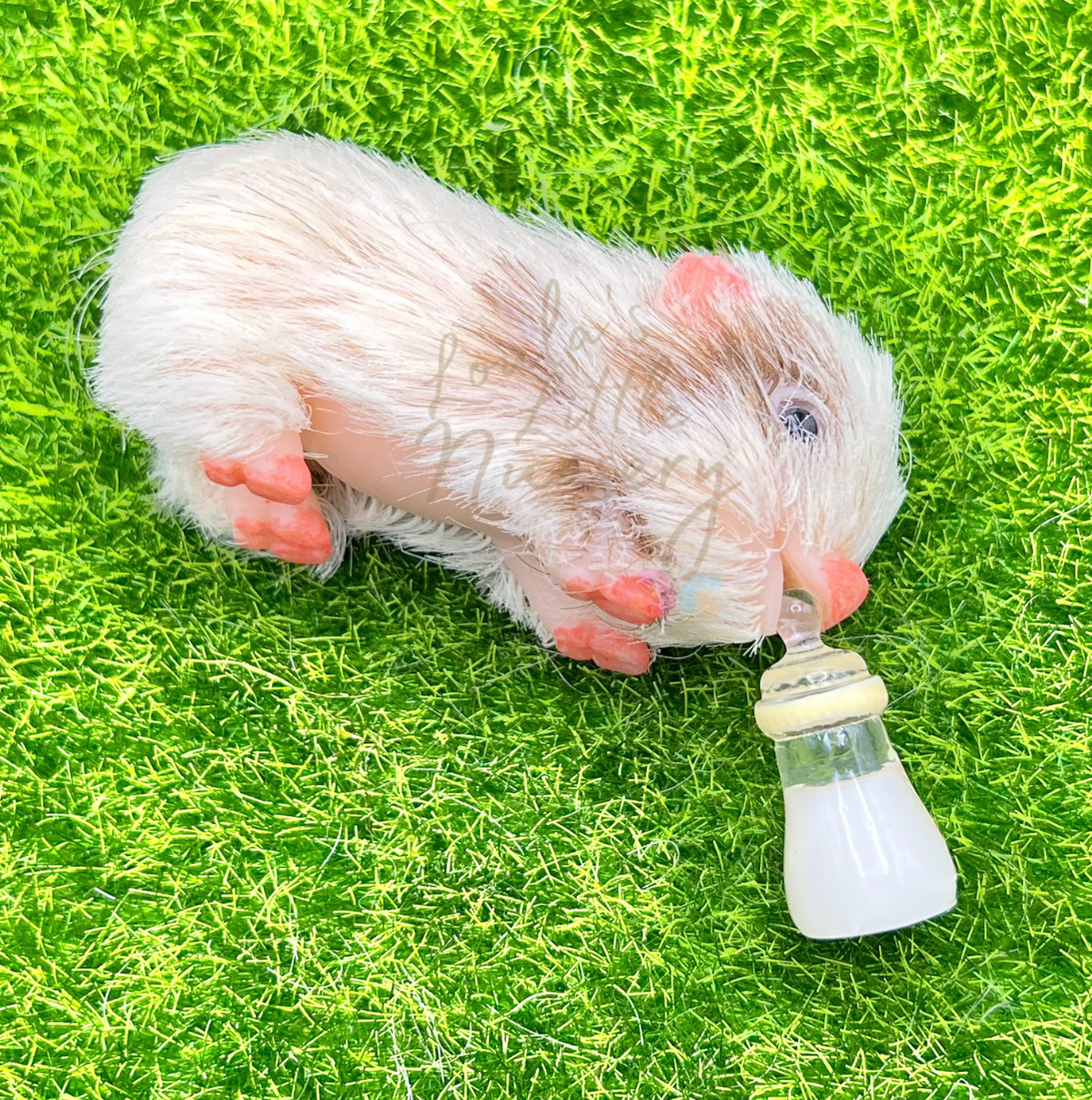 Baby Embers Silicone Piglet (includes tiny snuggly blanket, mini milk bottle & metal pacifier) - Teeny Weenie Babies Collection®