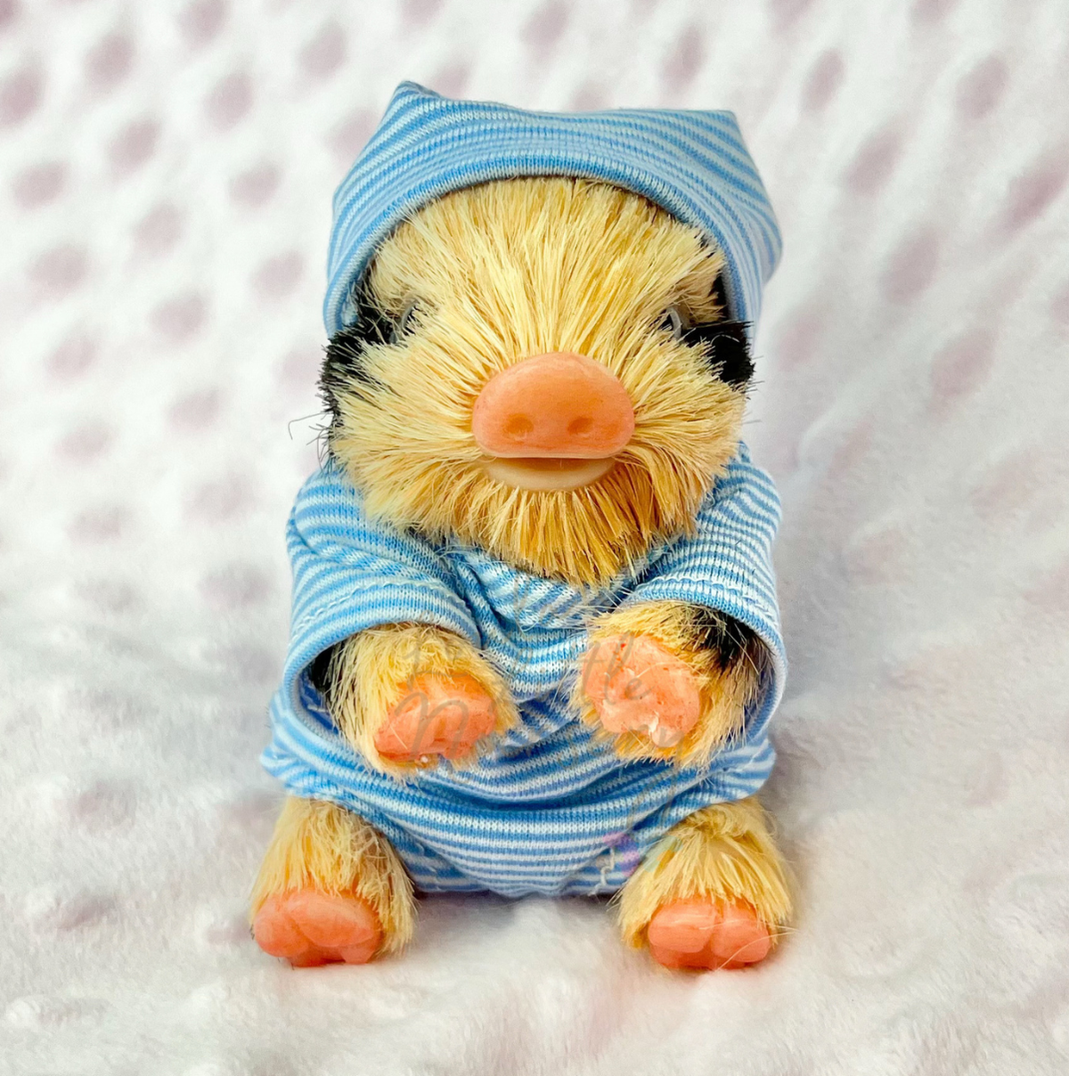 Pumpkin The Oxford Sandy Piglet - Miniature Reborn Silicone Piglets