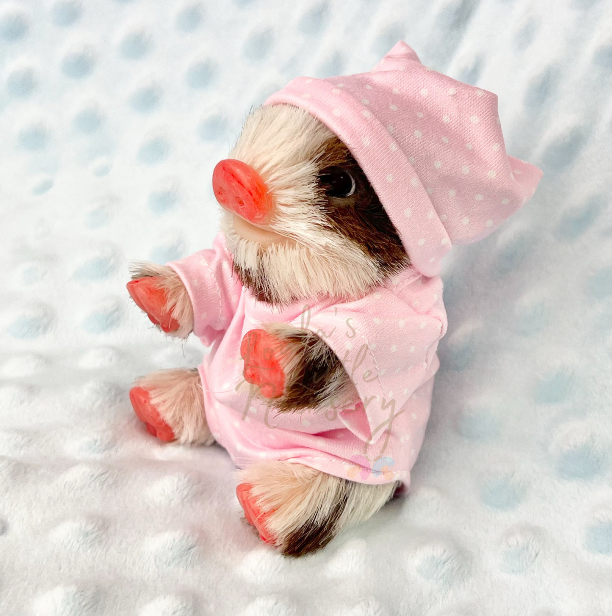 Muffin The KuneKune Piglet - Miniature Reborn Silicone Piglets