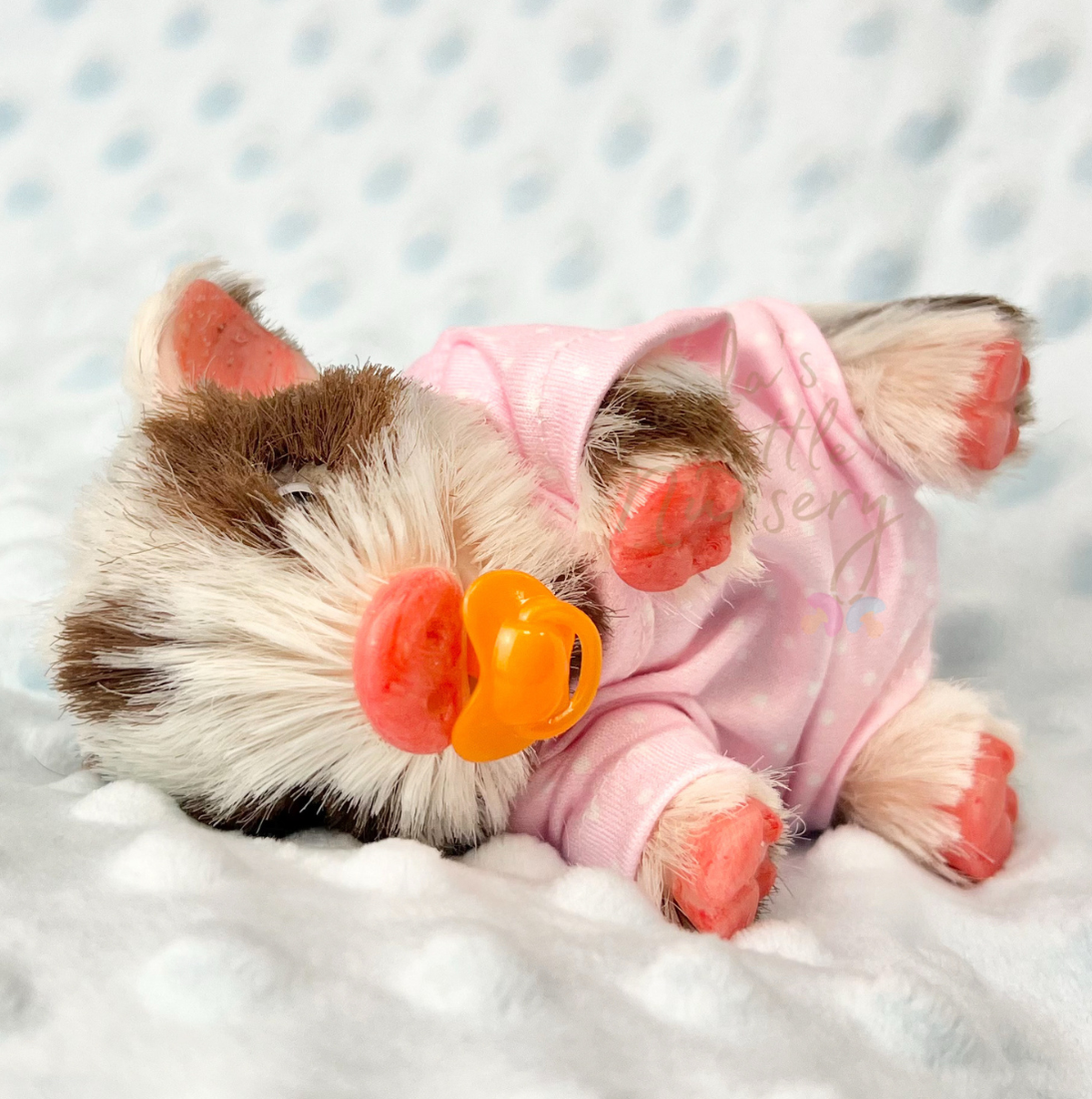 Muffin The KuneKune Piglet - Miniature Reborn Silicone Piglets