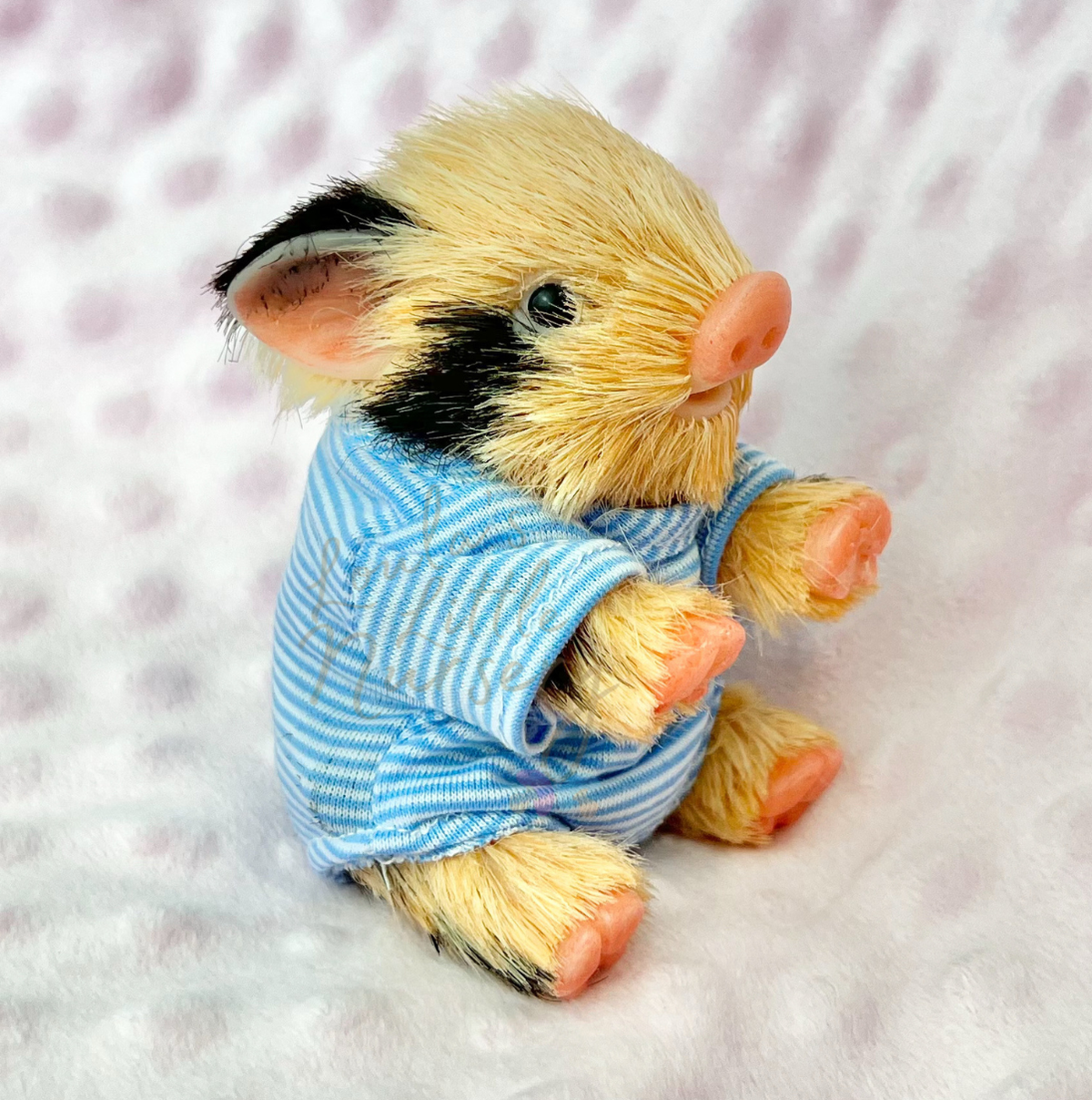 Pumpkin The Oxford Sandy Piglet - Miniature Reborn Silicone Piglets