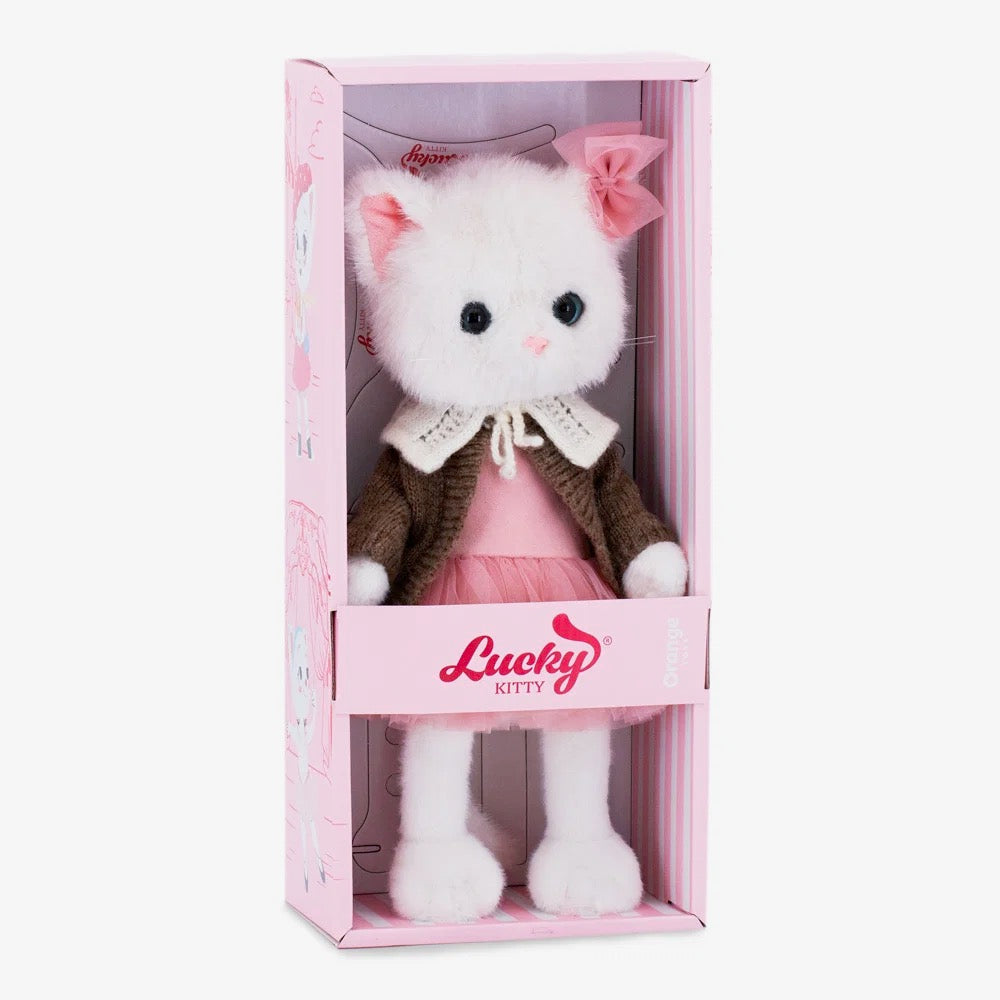 Lucky Kitty Sophie Cozy Evening - Orange Toys