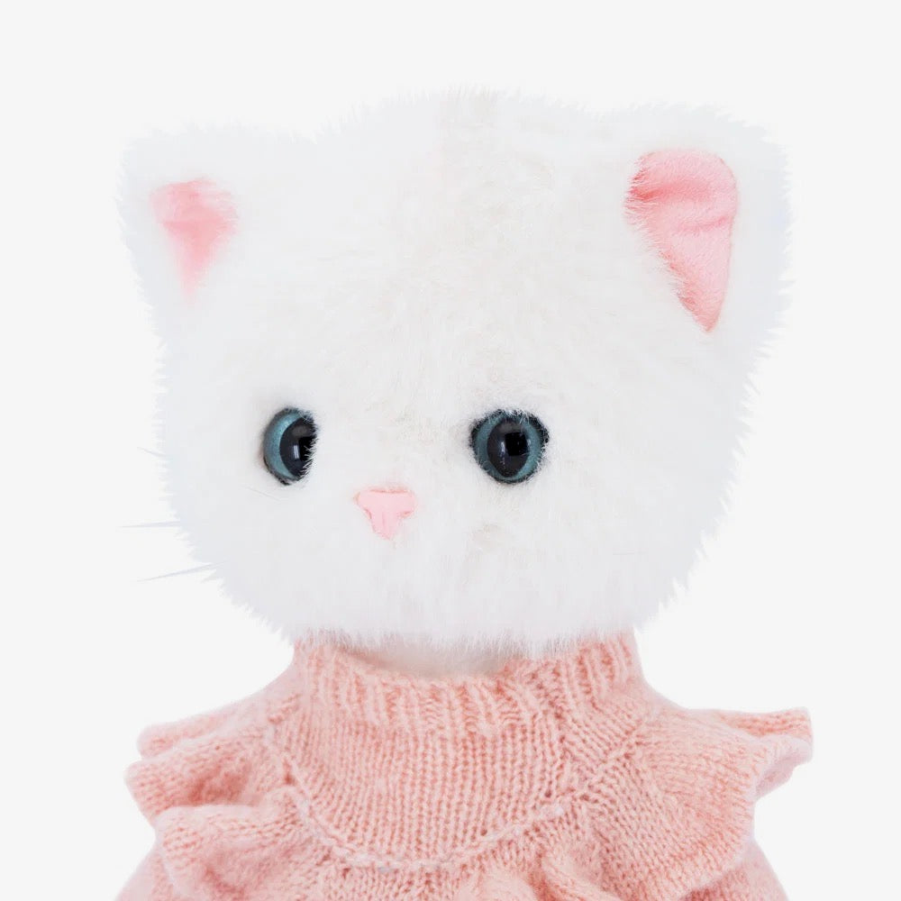 Lucky Kitty Sophie Denim Hearts - Orange Toys