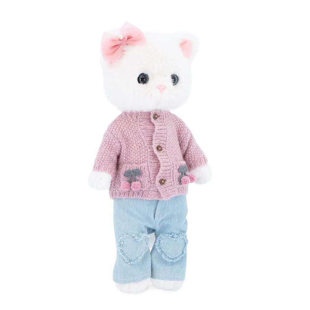 Lucky Kitty Sophie Knitted Cherries - Orange Toys