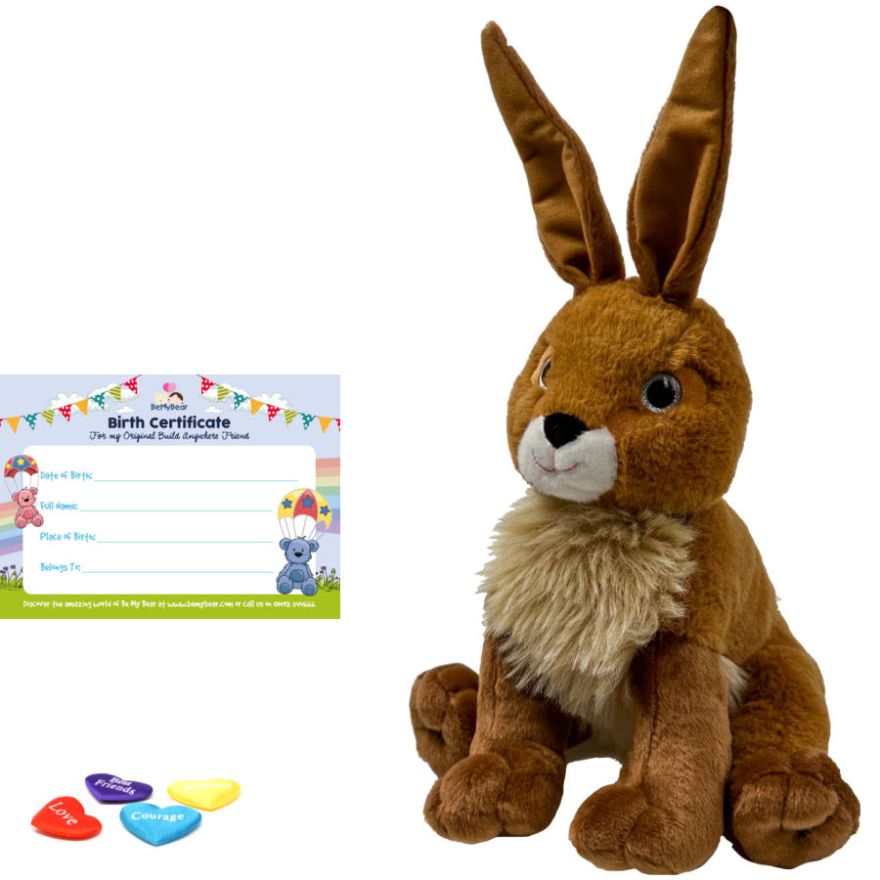 Toy Jack Rabbit Plush Jack The Rabbit - Stuff & Fluff Sitting Plush – Loula’s Little Nursery