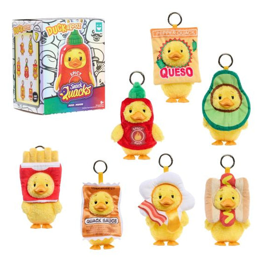 Duckalooz Snack Quacks Plush Bag Charm Blind Box