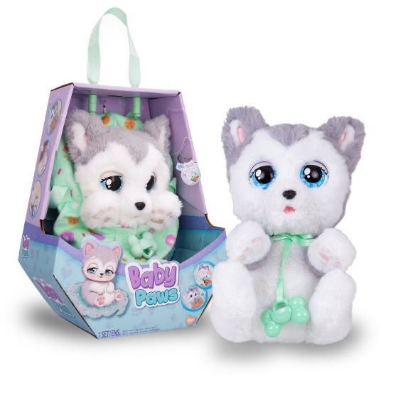 Baby Paws Husky - 40cm Interactive Puppy Plush