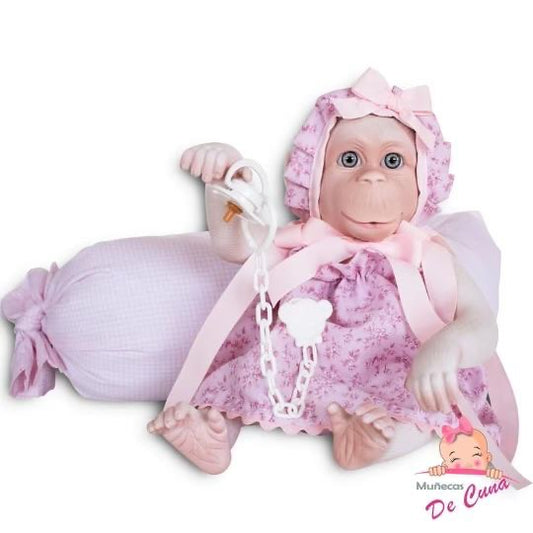 Albino Pink Dress Reborn Monkey