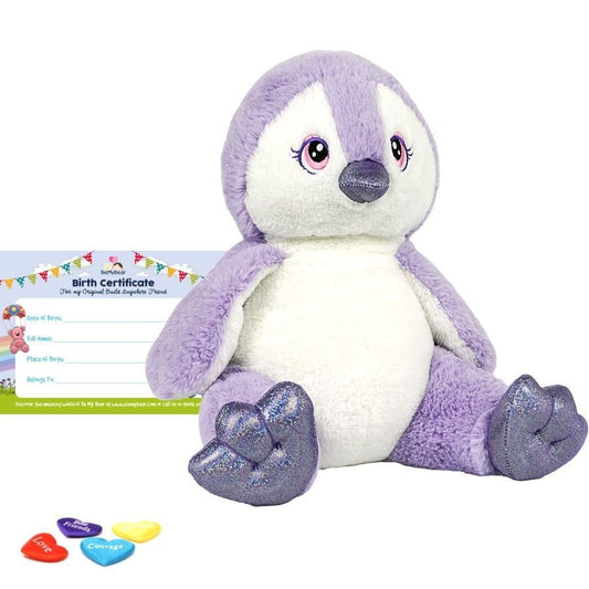Sparkle Purple Penguin - Stuff & Fluff Plush