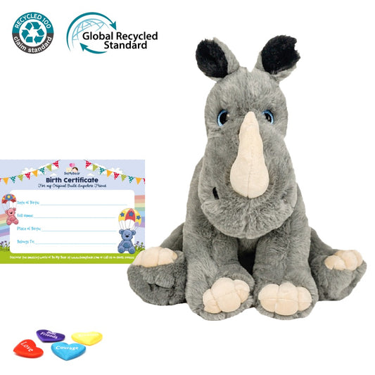 Riley The Rhino - Stuff & Fluff Sitting Plush