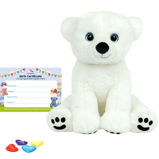 Polar Bear - Stuff & Fluff Sitting Plush