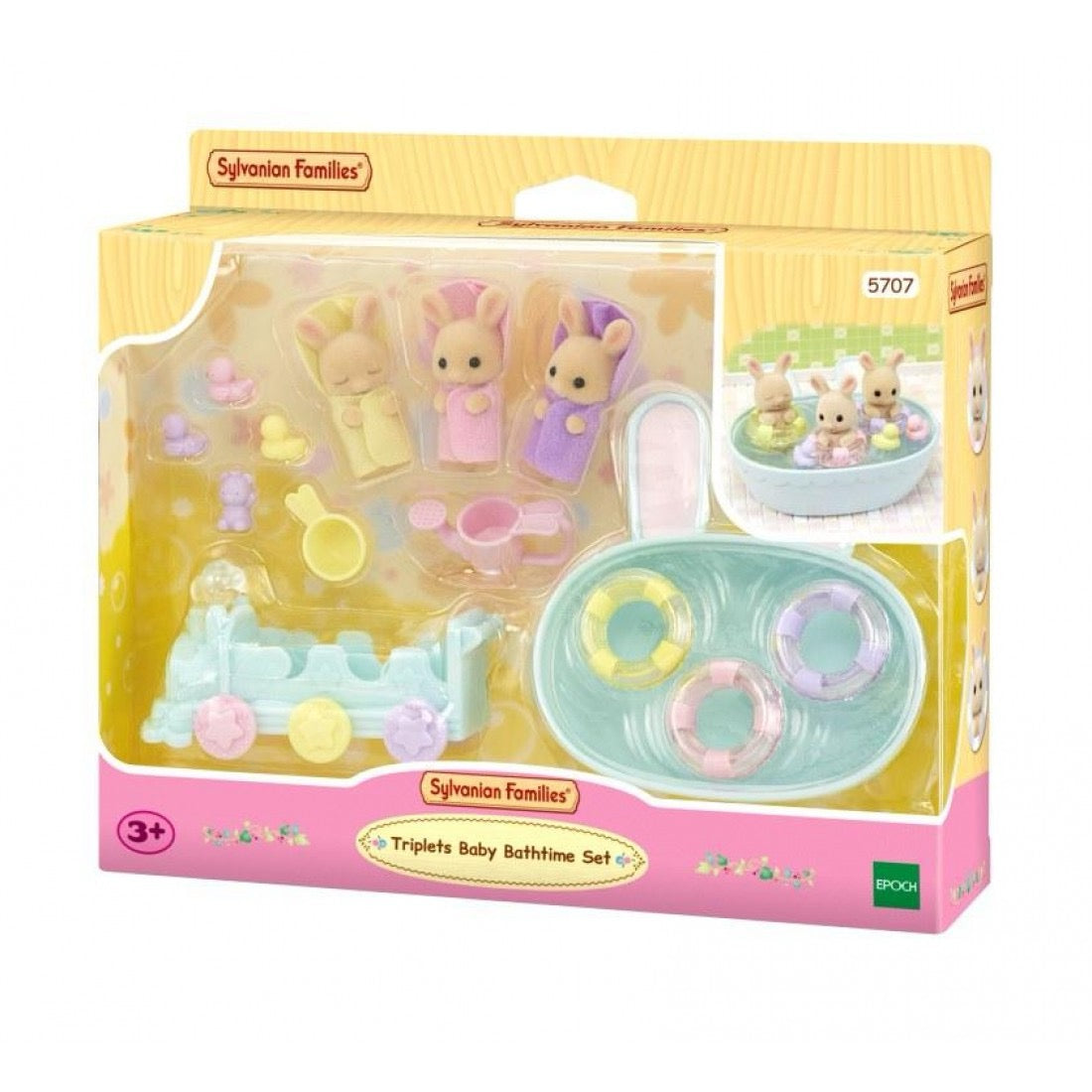 Sylvanian Families Milk Rabbit Triplets Bathtime Set – Loula’s Little ...