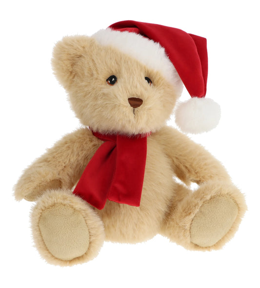 Keeleco Christmas Bear With Hat & Scarf