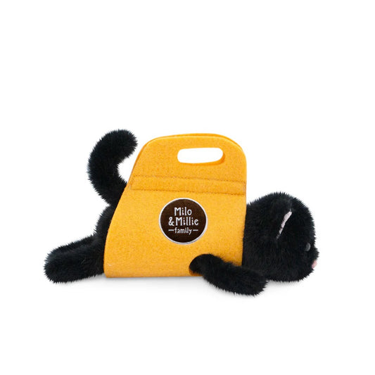 Black Fur Kitten Plush - Orange Toys Milo & Millie Family