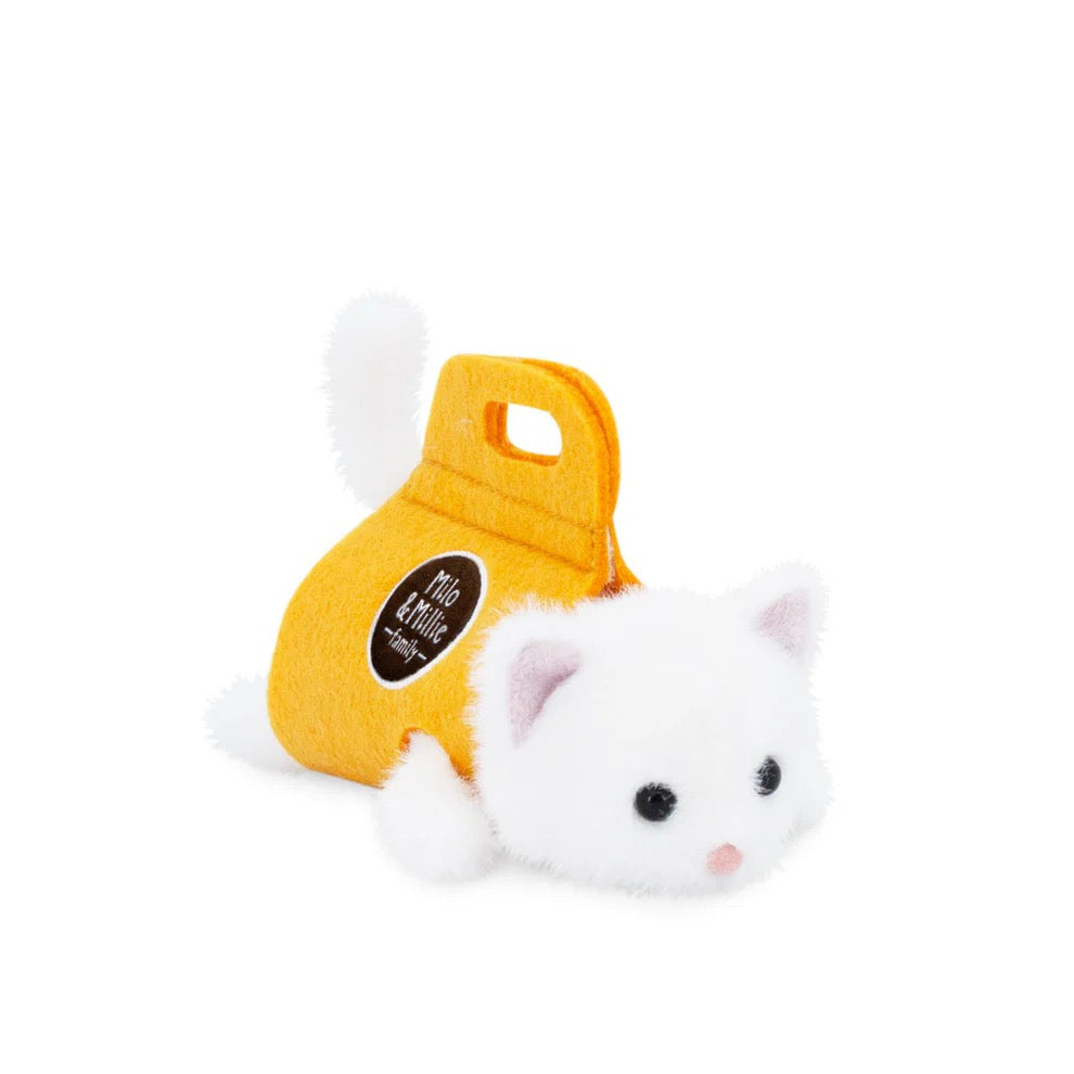 White Fur Kitten Plush - Orange Toys Milo & Millie Family