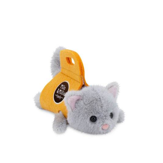Grey Fur Kitten Plush - Orange Toys Milo & Millie Family