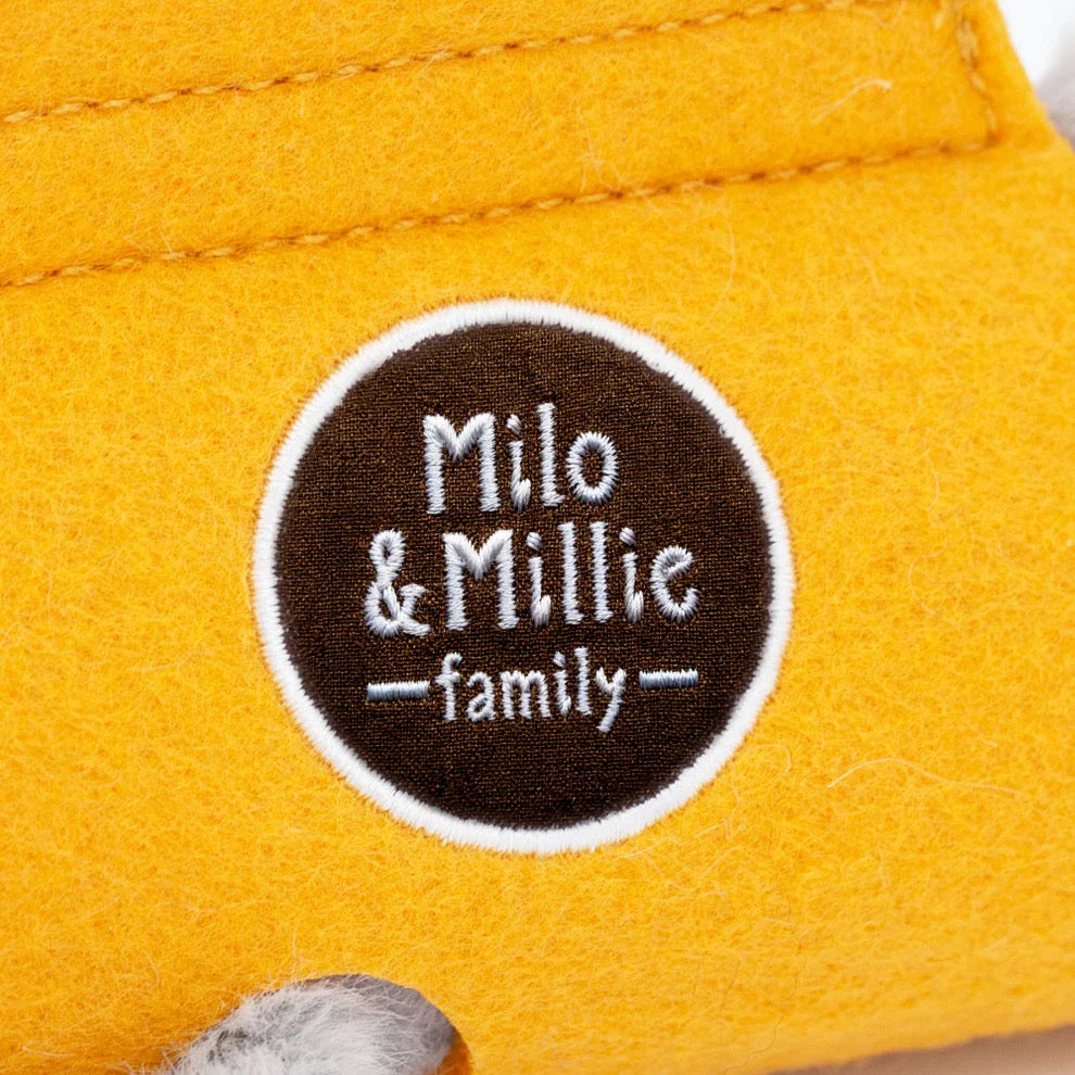 Grey Fur Kitten Plush - Orange Toys Milo & Millie Family