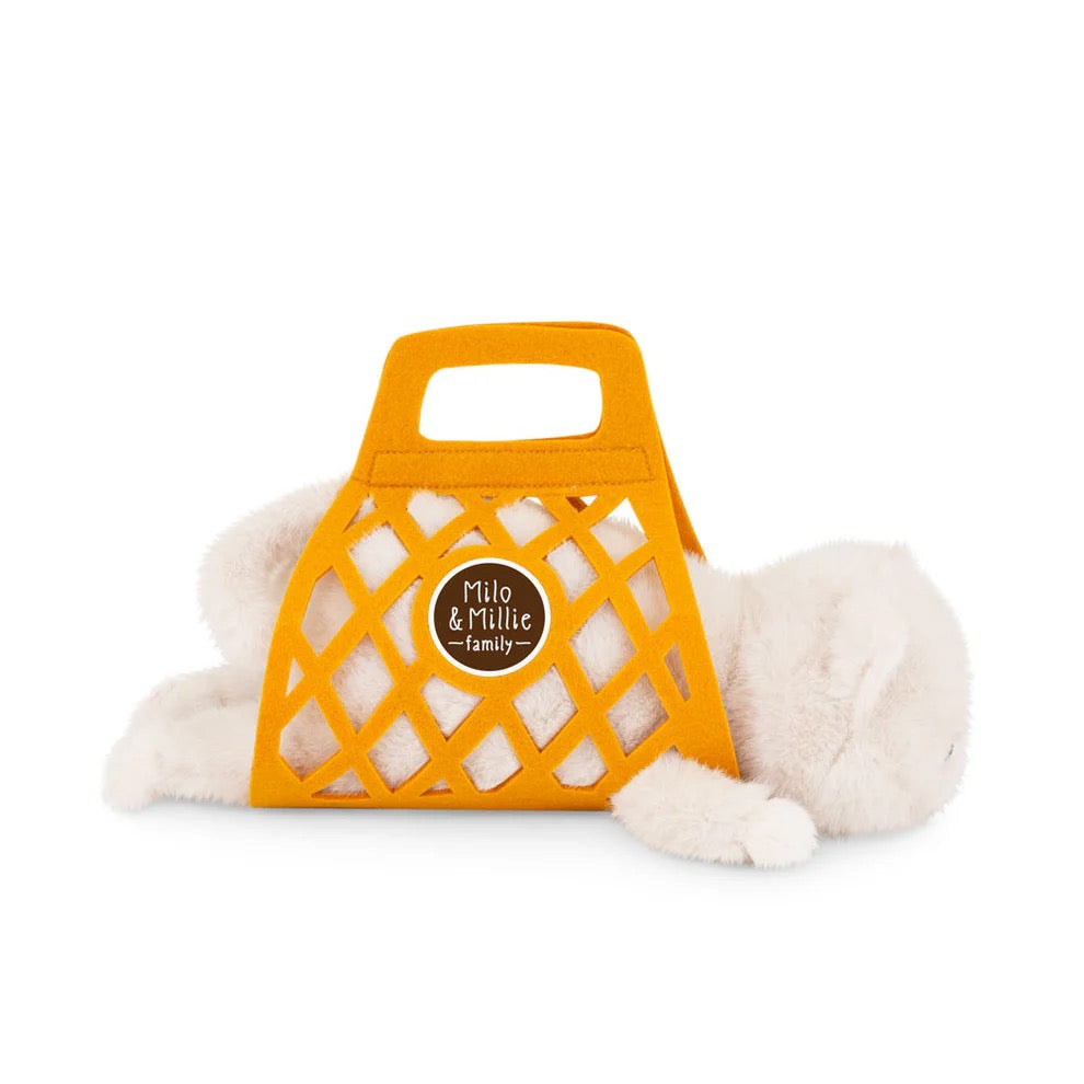 Milo The White Cat Plush (35cm & 56cm) - Orange Toys Milo & Millie Family