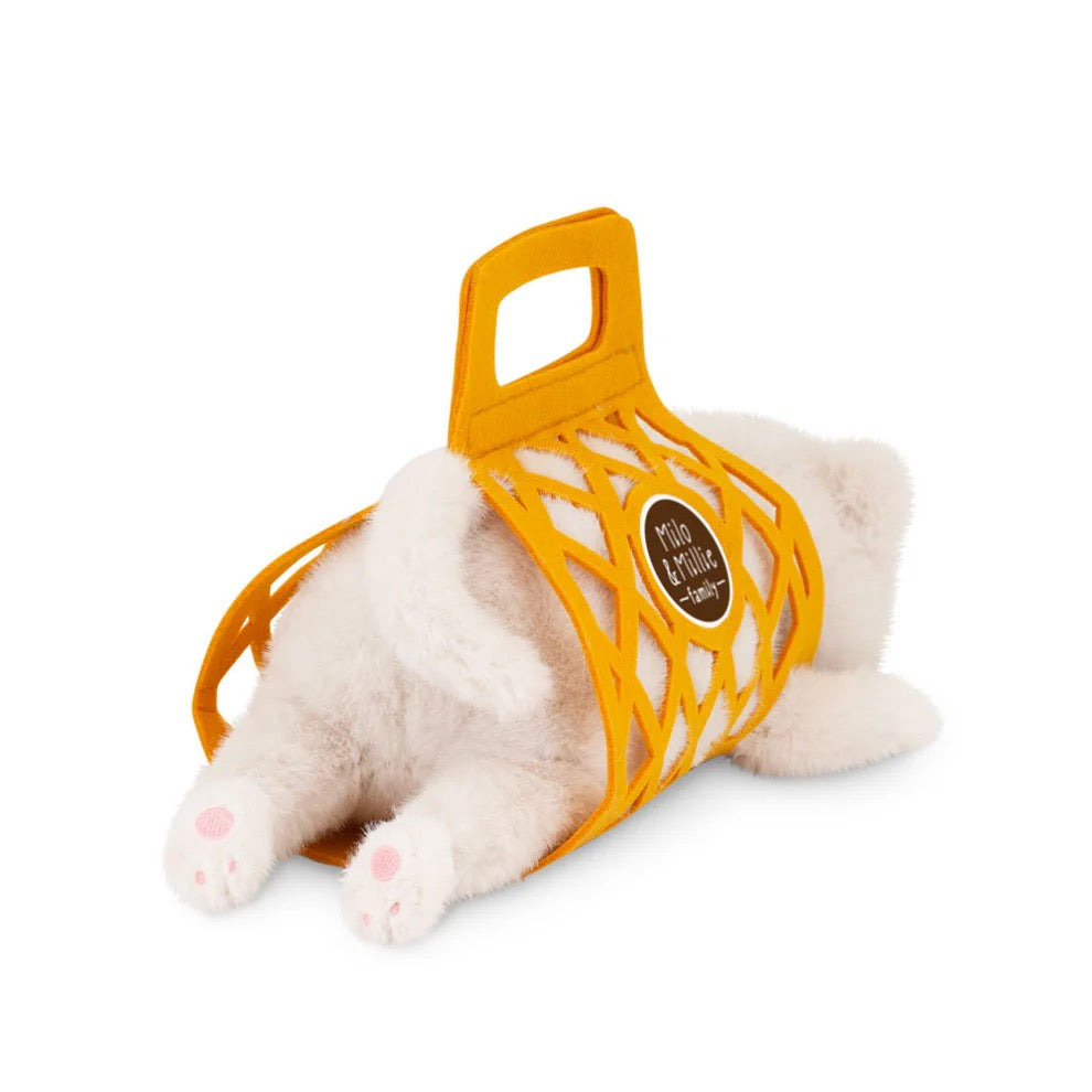 Milo The White Cat Plush (35cm & 56cm) - Orange Toys Milo & Millie Family