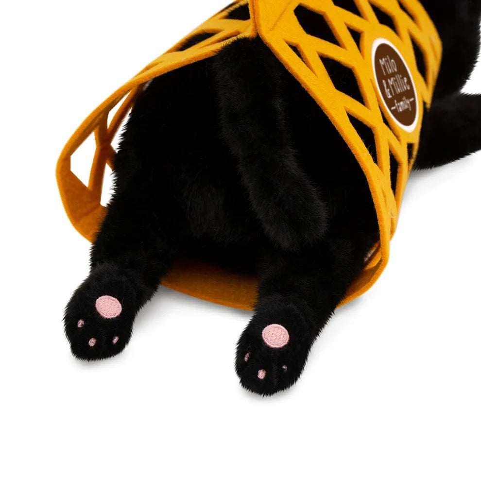 Milo The Black Cat Plush (35cm & 56cm) - Orange Toys Milo & Millie Family