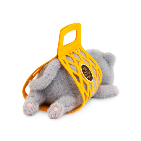 Milo The Grey Cat Plush (35cm & 56cm) - Orange Toys Milo & Millie Family