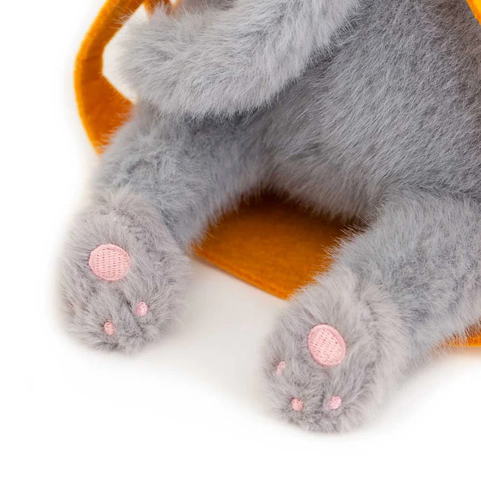 Milo The Grey Cat Plush (35cm & 56cm) - Orange Toys Milo & Millie Family