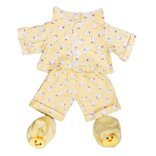 Yellow Chick Pyjamas & Slippers - Stuff & Fluff Clothing