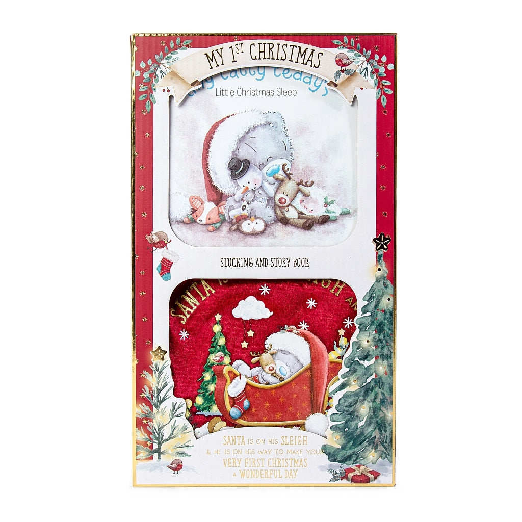 Tiny Tatty Teddy My First Christmas Stocking & Story Gift Set