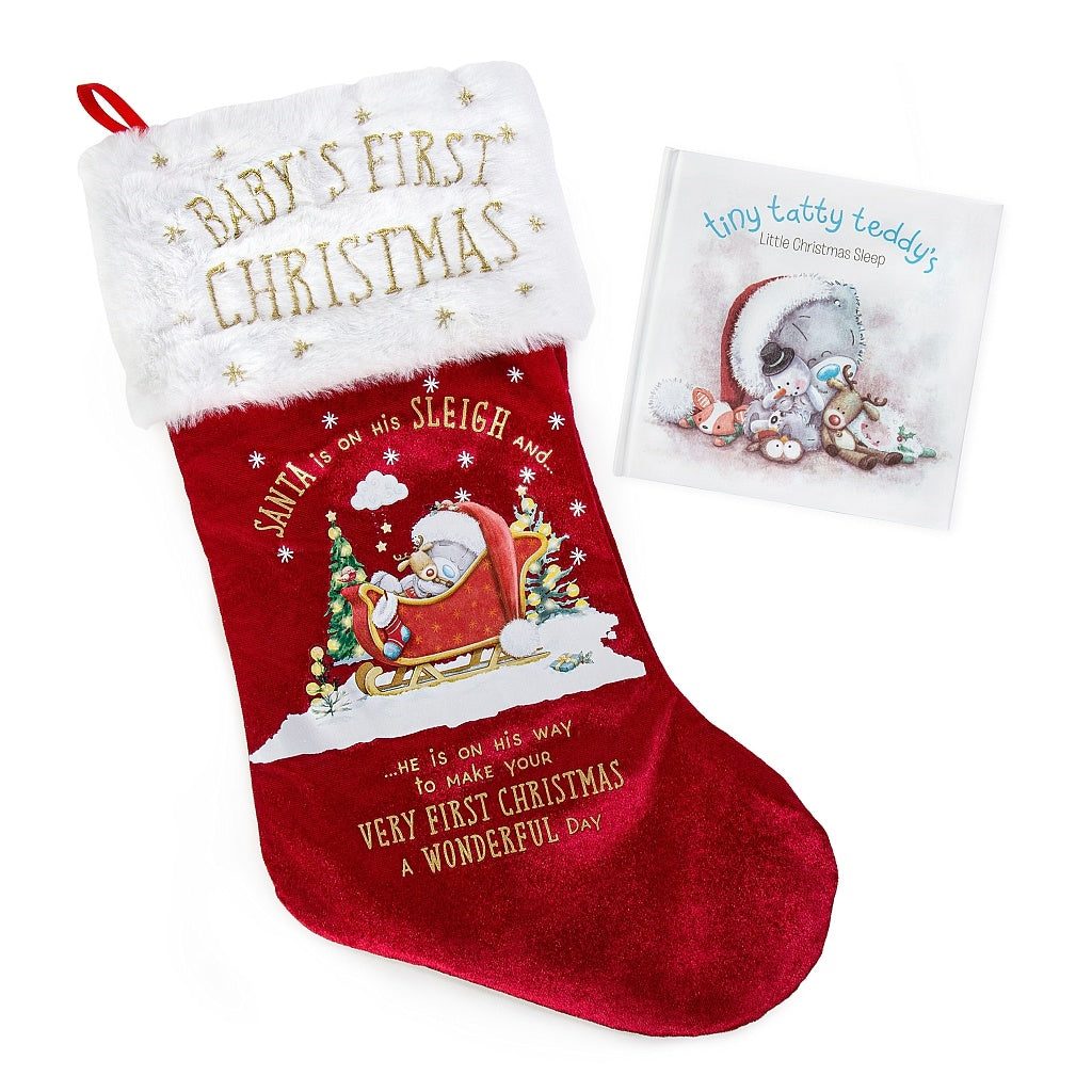 Tiny Tatty Teddy My First Christmas Stocking & Story Gift Set